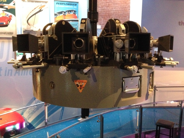 Nine cameras in a circle, used to film in Circle Vision 360 (a la O Canada! and Reflections of China in Epcot)